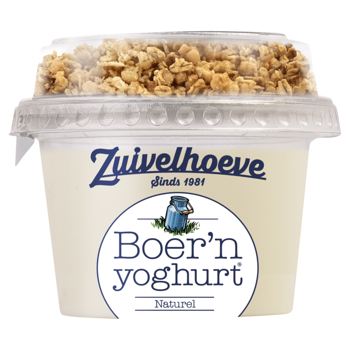 Zuivelhoeve Boer&amp;#x27;n yoghurt&amp;reg; Naturel &amp;amp; Muesli 170g