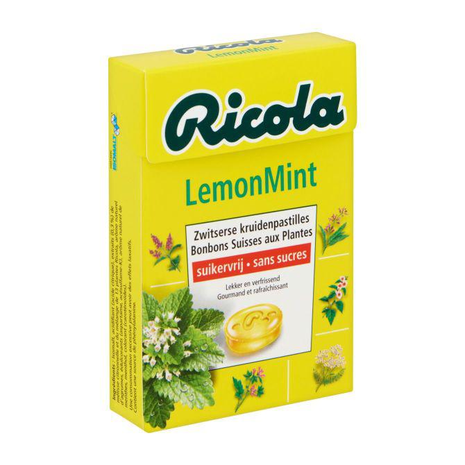 Ricola lemon mint kruidenpastilles