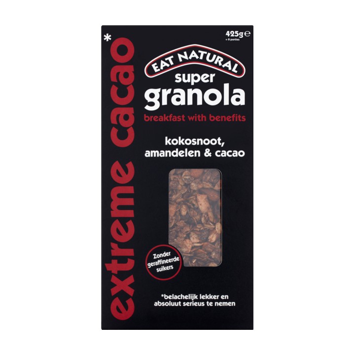 Eat Natural Super Granola Kokosnoot, Amandelen &amp;amp; Cacao 425g