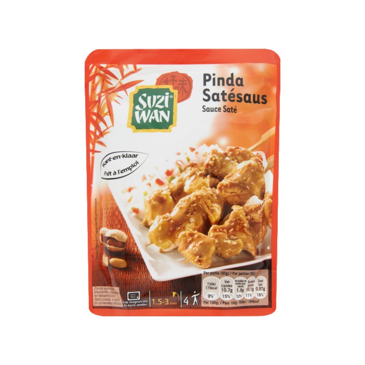 Suzi Wan Pinda Sat&amp;eacute;saus 380g