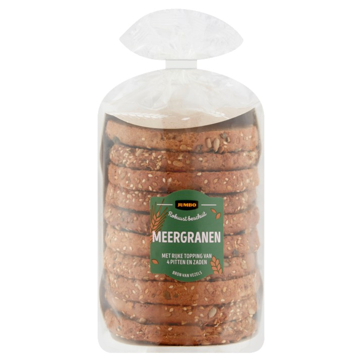 Jumbo Robuust Beschuit Meergranen 230g