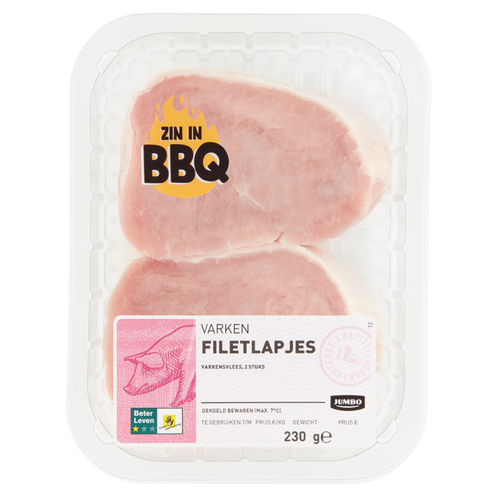 Jumbo Varkens Filetlapjes 2 Stuks 230g