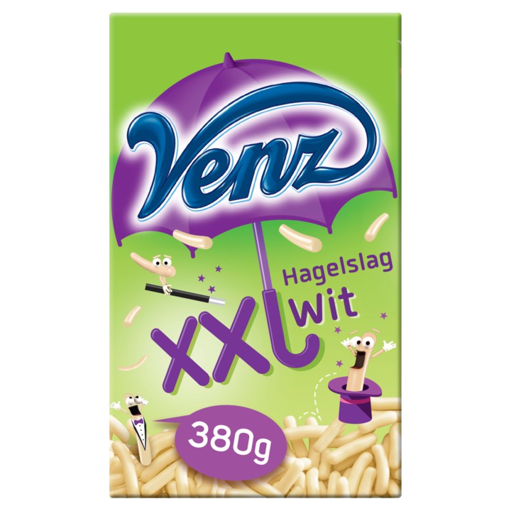 Venz XXL hagelslag wit 380g