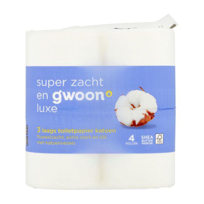 g&#039;woon Toiletpapier katoen 3 laags