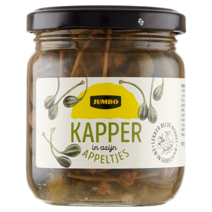 Jumbo Kapperappeltjes in Azijn 210g