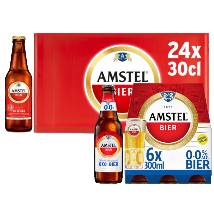 Amstel Krat + 0.0 6 x 300ML