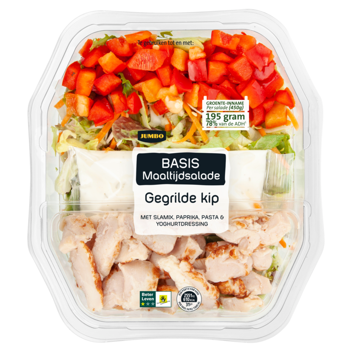 Jumbo Maaltijdsalade Gegrilde Kip 450g