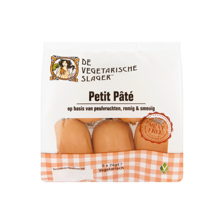 De Vegetarische Slager Petit P&amp;acirc;t&amp;eacute; 5 x 24g