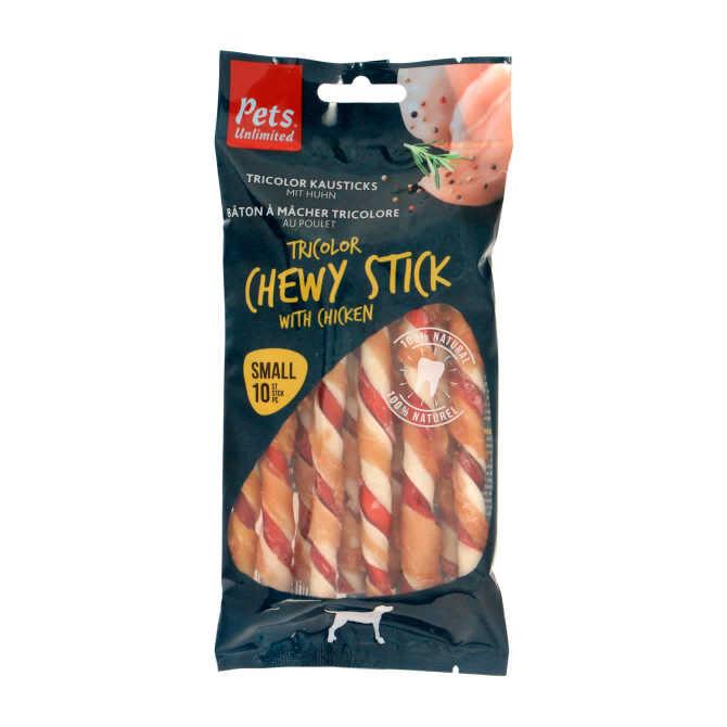 Pet&#039;s Unlimited tricolor chewy stick small