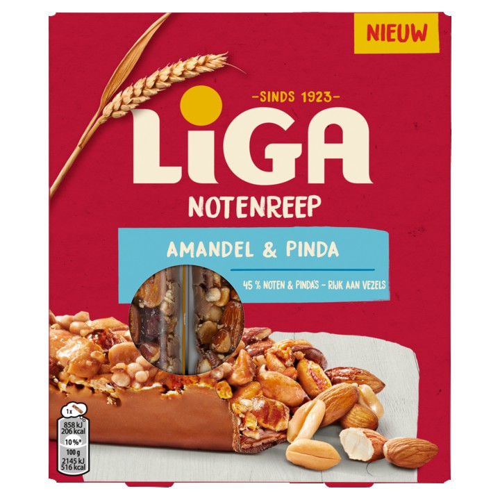 LiGA Notenreep Amandel &amp;amp; Pinda 3 x 40g