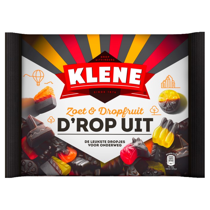 Klene Drop Uit Zoet &amp;amp; Dropfruit 400g