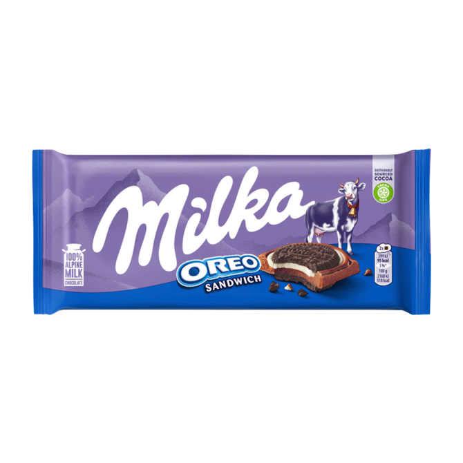 Milka&amp;nbsp;Chocolade Reep Oreo&amp;nbsp;Sandwich 92 g