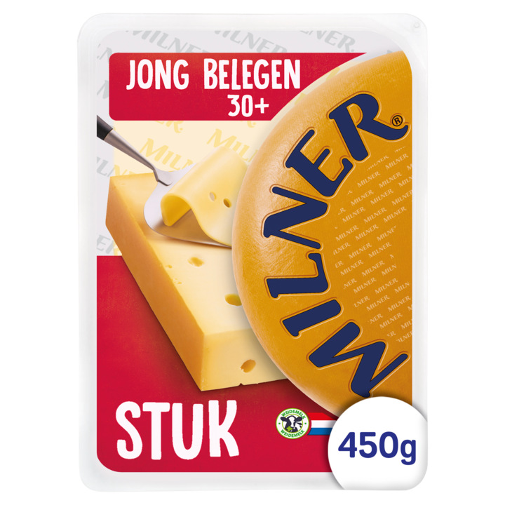 Milner 30+ Jong Belegen Kaas Stuk 450g