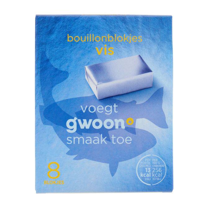 g&#039;woon Bouillon blokjes vis