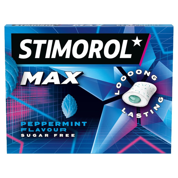 Stimorol Max Peppermint Flavour Sugar Free 9 Stuks 19, 8g