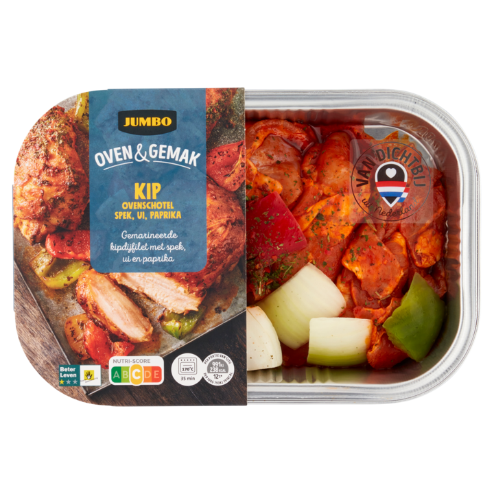 Jumbo Kip Ovenschotel met Spek, Ui en Paprika 500g