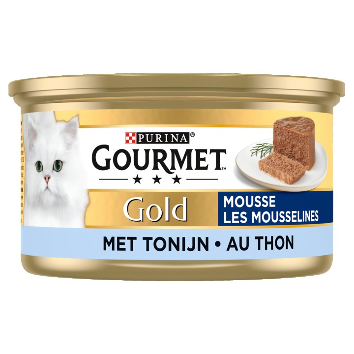 Gourmet Gold Mousse Kattenvoer nat met Tonijn