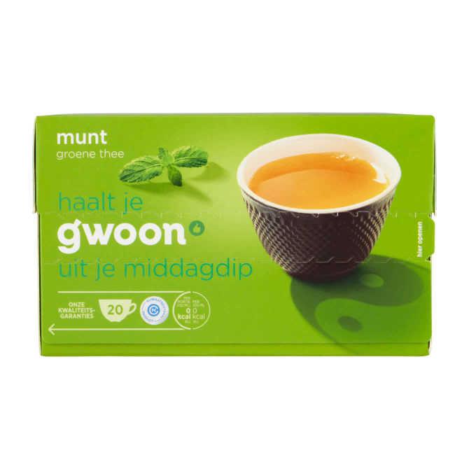 g&#039;woon Groene thee munt