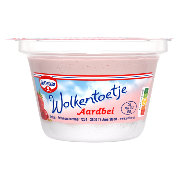 Dr. Oetker Wolkentoetje Aardbei 115g