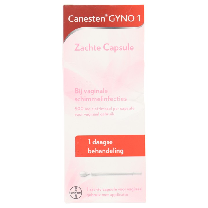 Canesten GynoZachte Capsule bij vaginale schimmel, 500mg