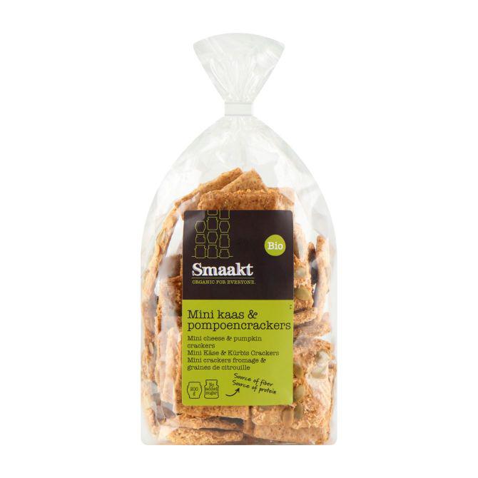 Smaakt Mini crackers kaas &amp; pompoen biologisch