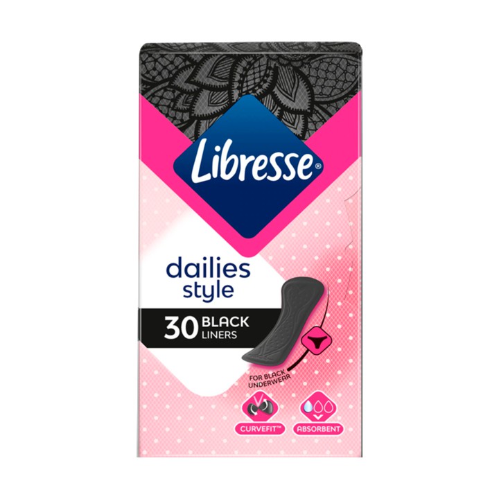 Libresse Black Daily Liners Normal 30 Stuks