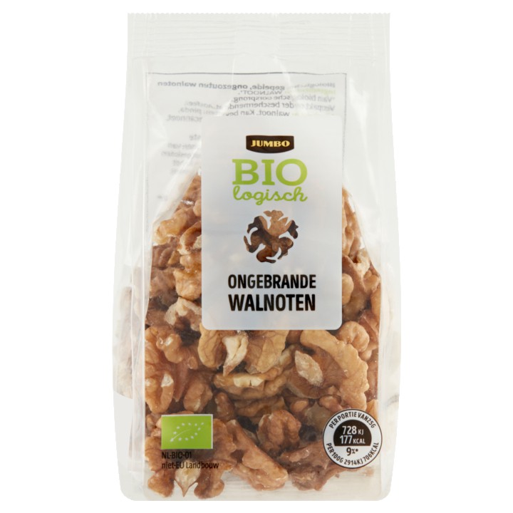 Jumbo Biologisch Ongebrande Walnoten 110g