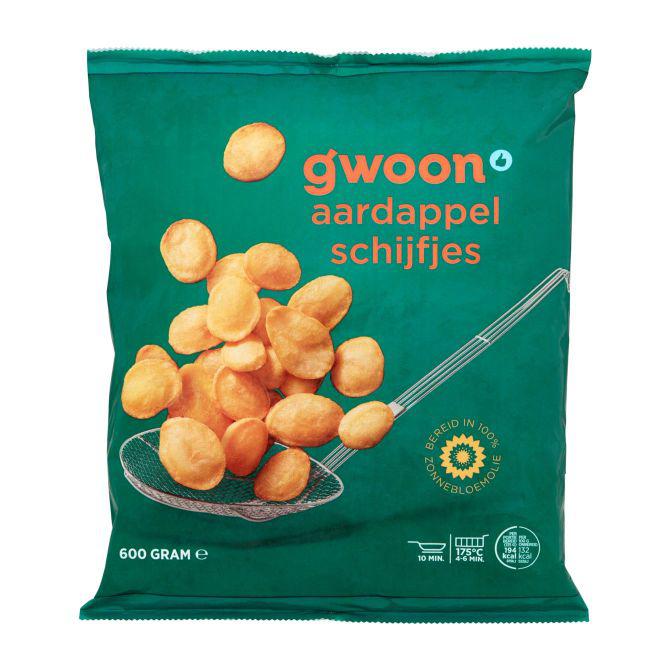 g'woon Aardappelschijven