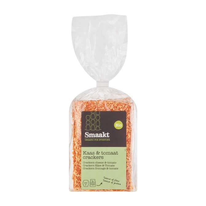 Smaakt Crackers tomaat &amp; kaas biologisch