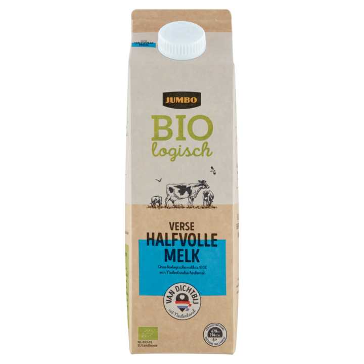Jumbo Biologisch Verse Halfvolle Melk 1L