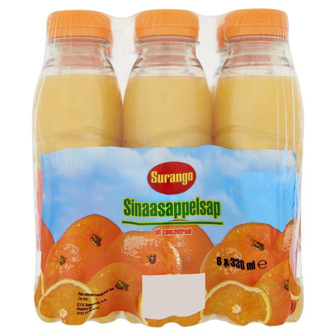 Surango Sinaasappelsap flesje 300 ml