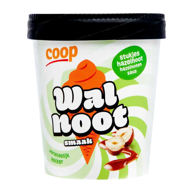 Roomijs walnoot hazelnoot