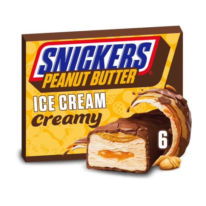 Snickers Creamy peanut butter ijs