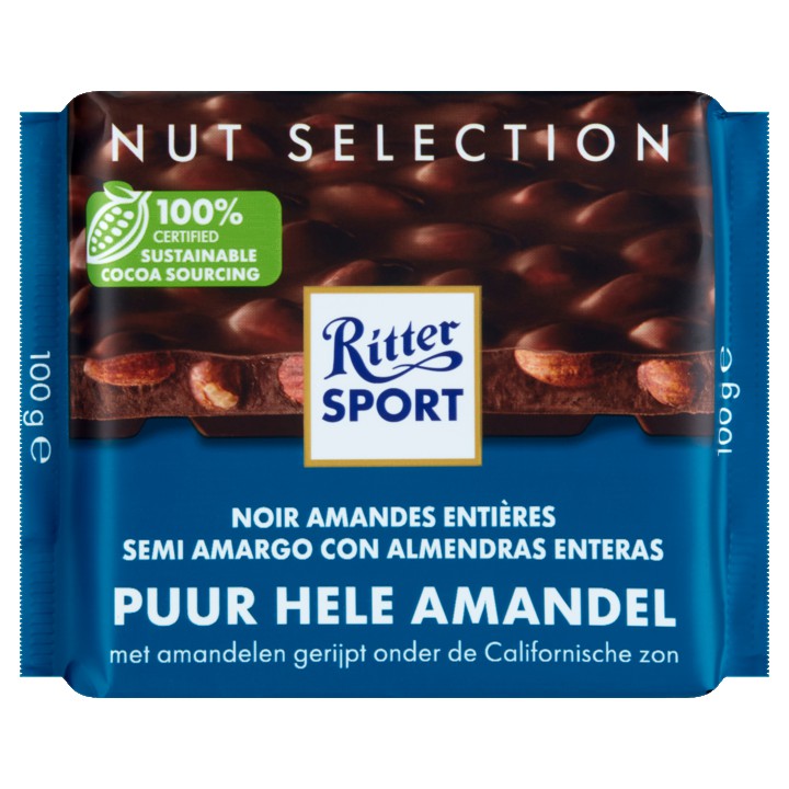 Ritter Sport Puur Hele Amandel 100g