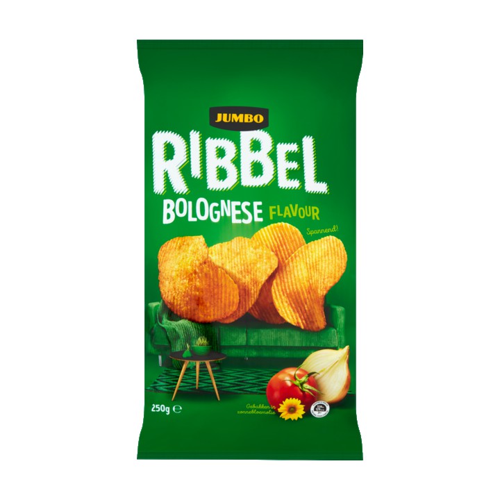 Jumbo Ribbel Bolognese Chips 250g