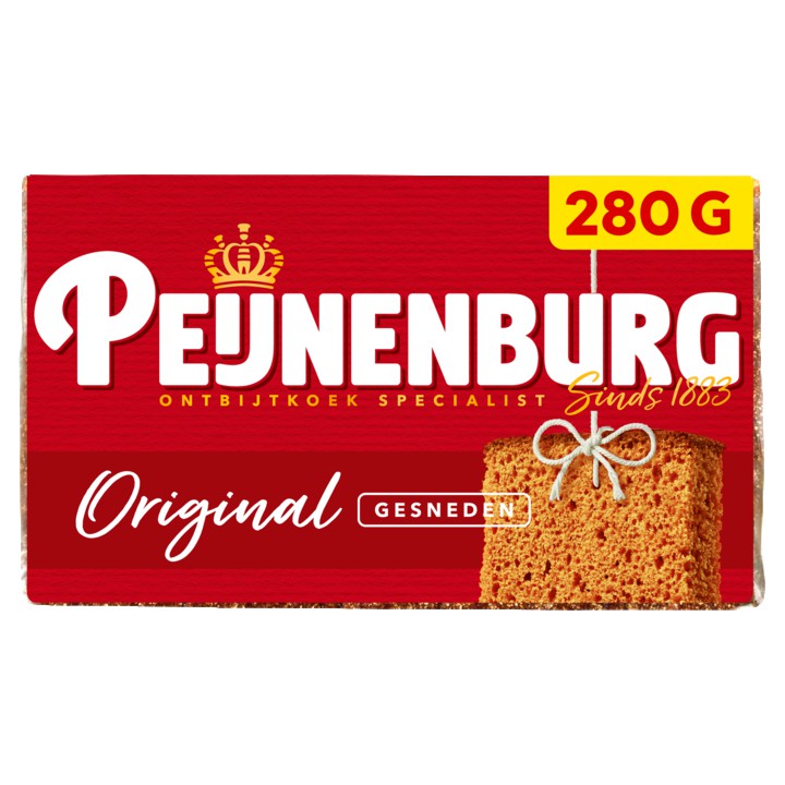 Peijnenburg ontbijtkoek naturel gesneden 280g