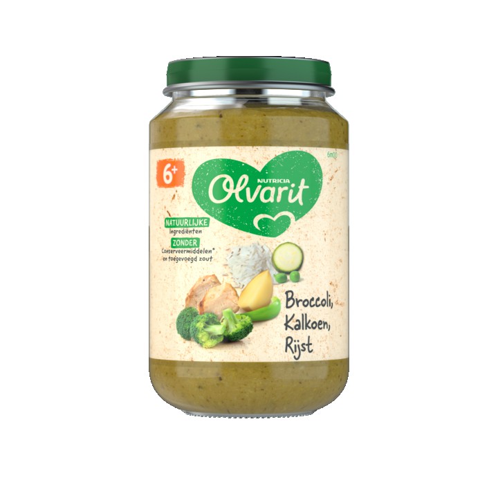 Olvarit Broccoli Kalkoen Rijst 6+ Maanden 200g