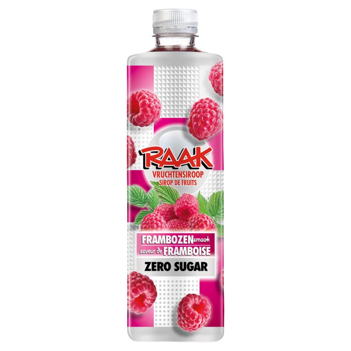 RAAK Vruchtensiroop Frambozen Zero Sugar 0,75L