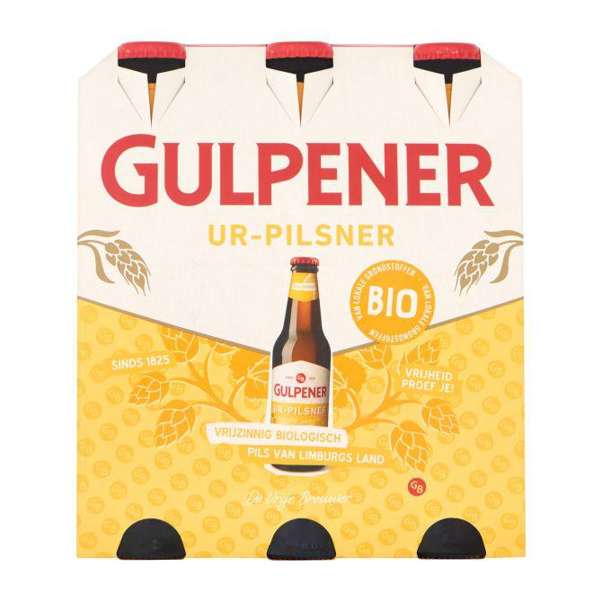 Gulpener biologisch Ur-pilsner pils fles 6 x 30 cl