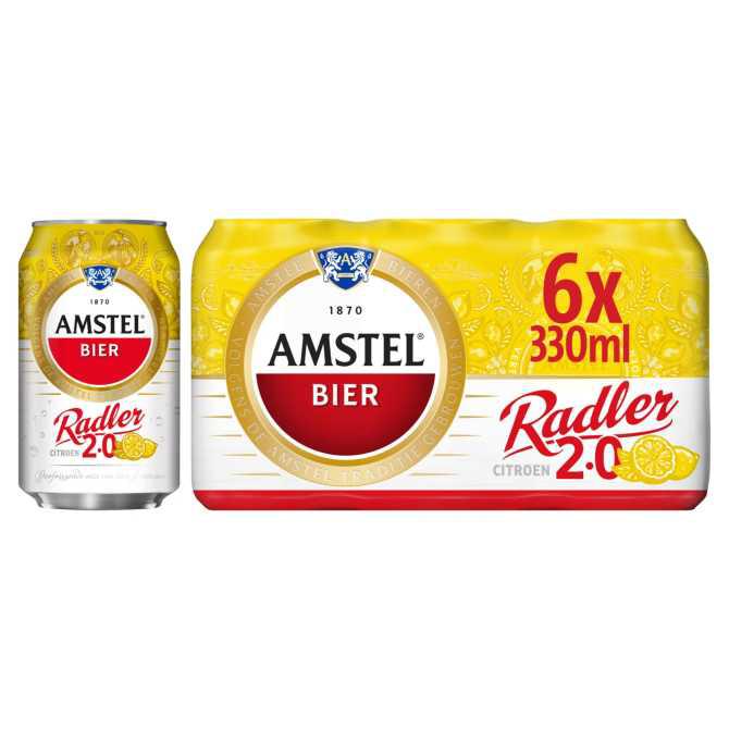 Amstel Radler Bier Citroen Blik 6 x 33 cl