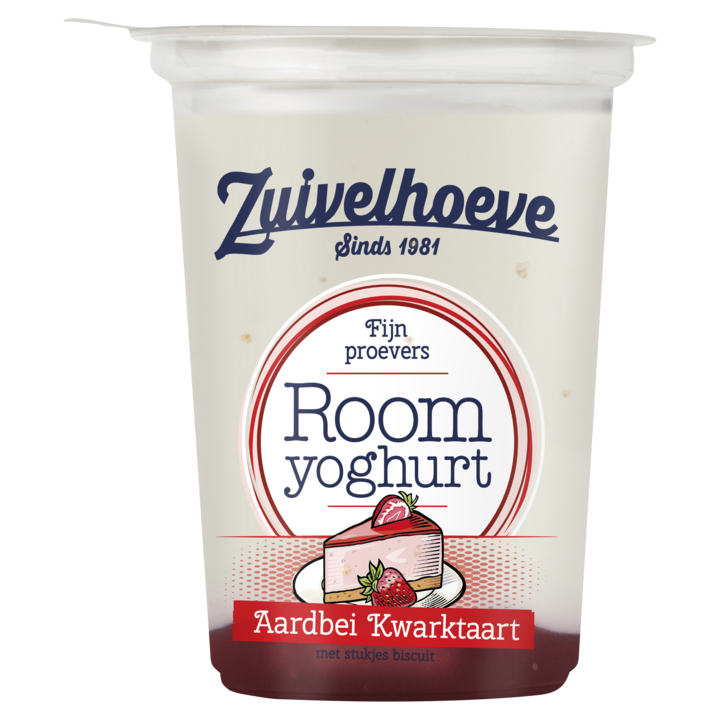 Zuivelhoeve Roomyoghurt Aardbei Kwarktaart 450g