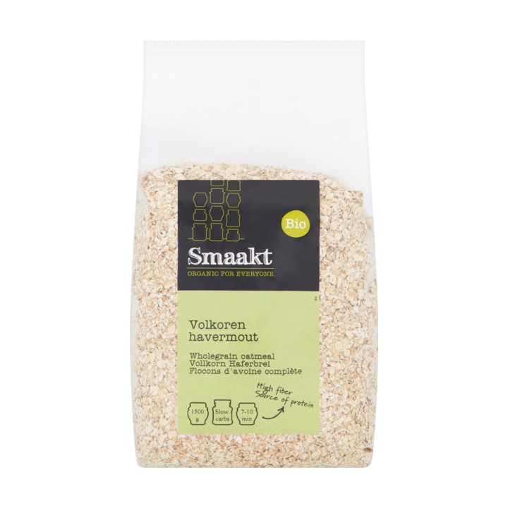 Smaakt Bio Volkoren Havermout 1, 5kg