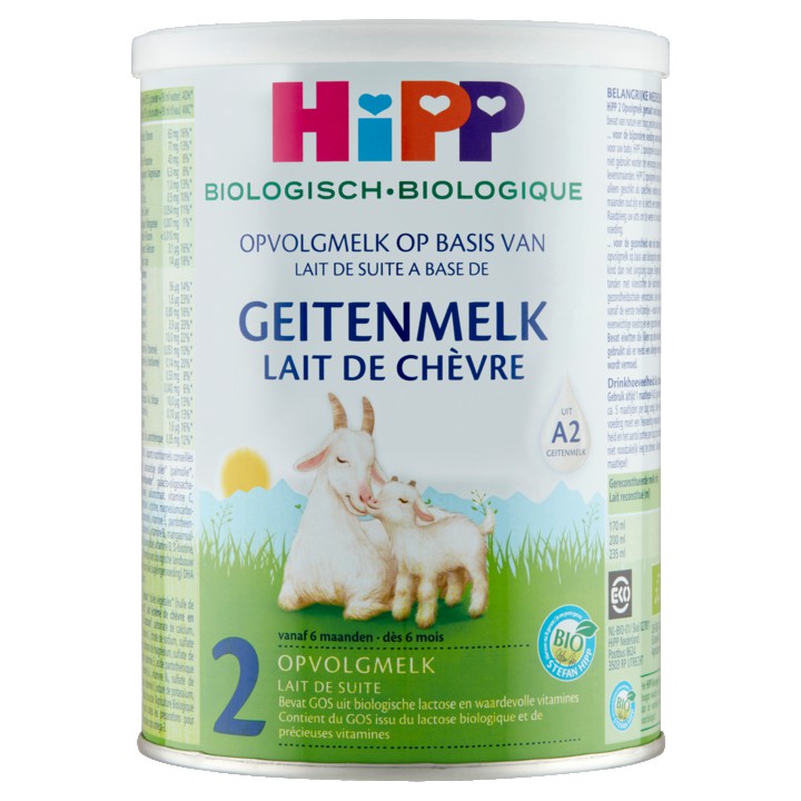 HiPP Biologisch Opvolgmelk op Basis van Geitenmelk 2 vanaf 6 Maanden 400g