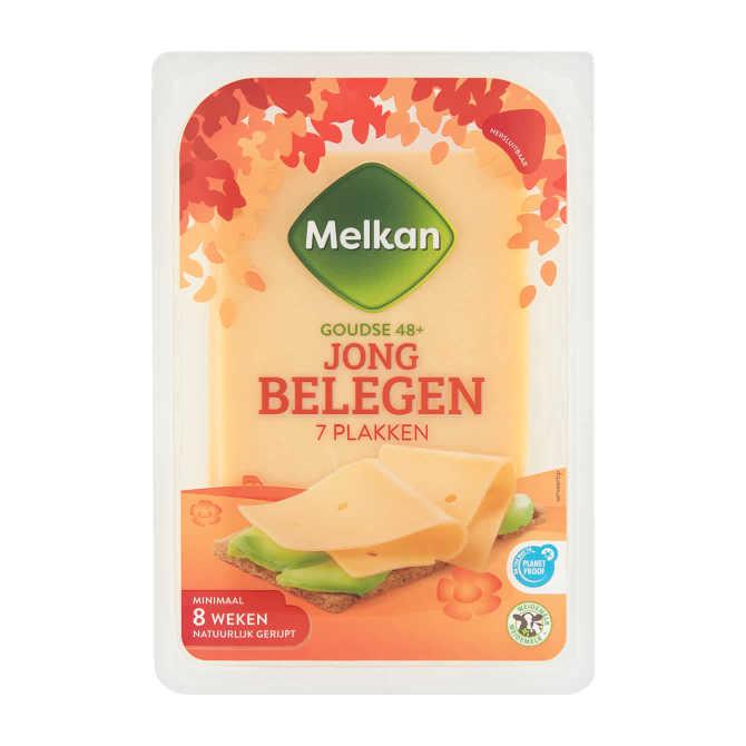 Melkan Goudse 48+ Jong Belegen 7 Plakken 190 g