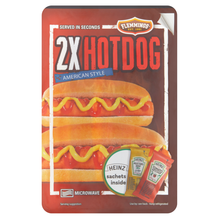 Flemmings&amp;reg; Hotdog American Style 2 Stuks 218, 5g