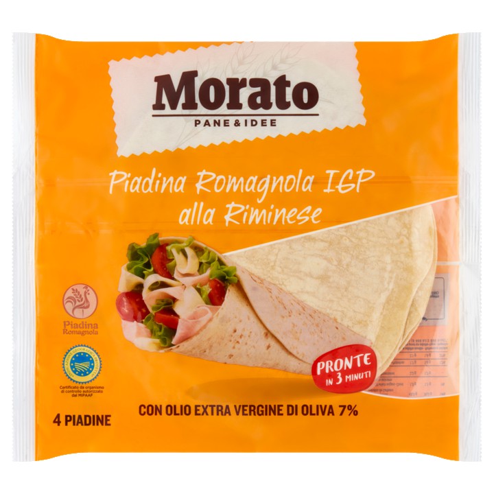 Morato Piadina Romagnola IGP alla Riminese 4 Stuks