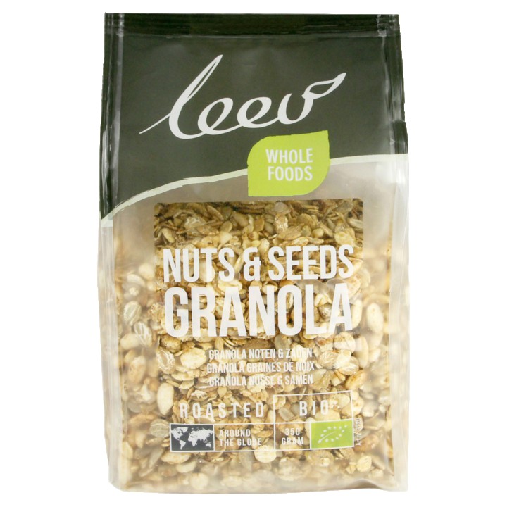 Leev Granola Noten &amp;amp; Zaden Roasted Bio 350g