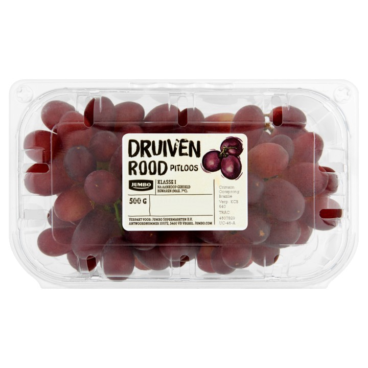 Jumbo Druiven Rood/Blauw Pitloos 500g