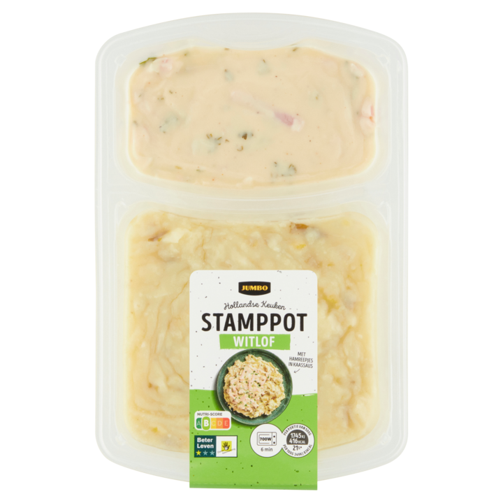 Jumbo Stamppot Witlof met Hamreepjes in Kaassaus 500g