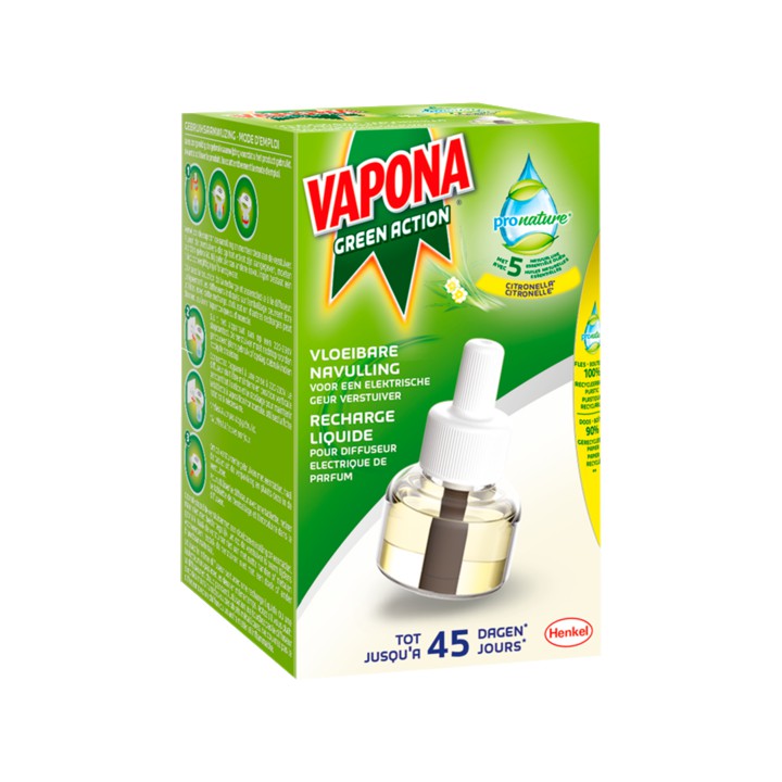 Vapona Green Action Vloeibare Navulling 22, 5ml